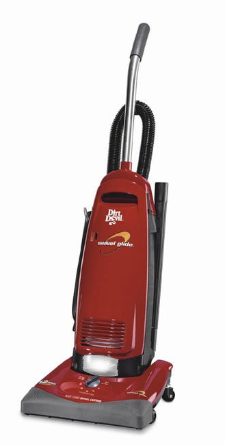 Black + Decker Bagless Air Swivel Upright Vacuum, Red