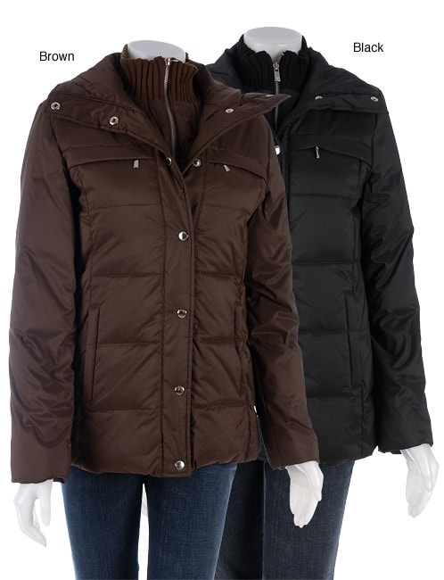 MICHAEL Michael Kors Down Jacket with Knit Trim  