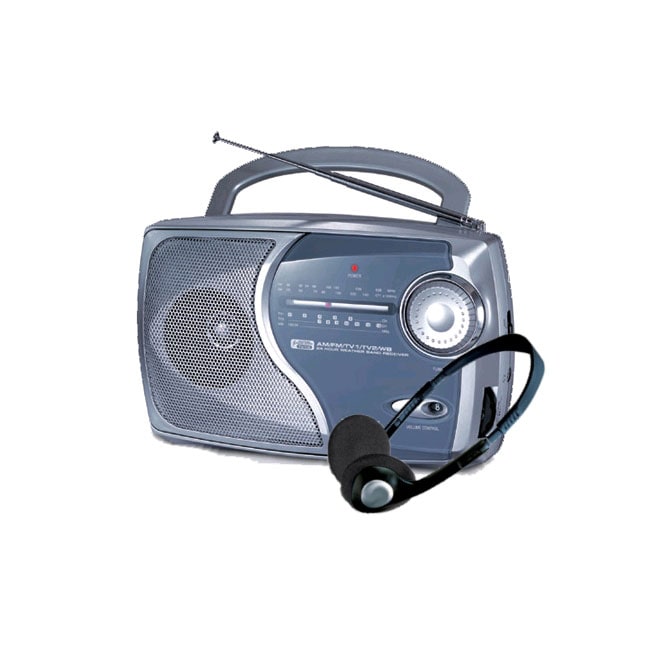 Portable 4Band AM/FM / TV Weather Band Radio Free Shipping On Orders