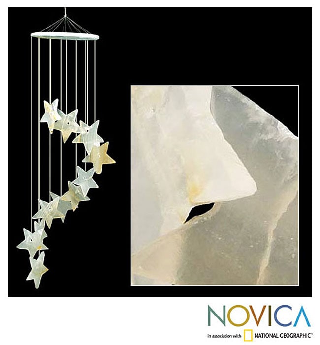 Handmade Star Cascade Onyx Wind Chimes Mexico Free Shipping Star Cascade Onyx Wind Chimes Mexico