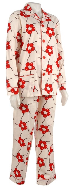 Fresh n Funky Womens Cherry Print Pajamas  