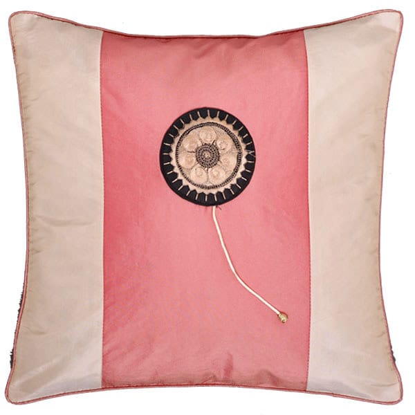 Pink and Peach Decorative Pillow Sham  