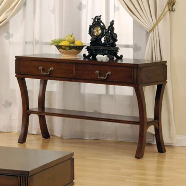 Curved Leg Console Table - Free Shipping Today - Overstock.com - 11043034
