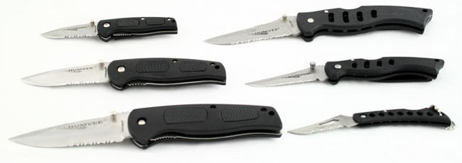 Humvee 3 Tactical/ 3 Sport 6 piece Knife Set  