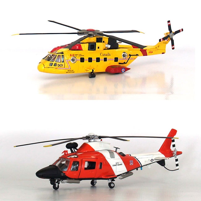 Diecast Agusta Model Helicopters (Set of 2)  