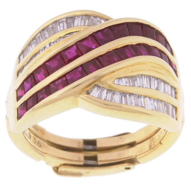 Encore by Le Vian 18k Yellow Gold Ruby Band  