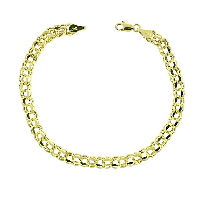 14k Yellow Gold Charm Bracelet  