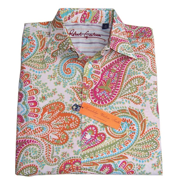 Robert Graham Mens Paisley Long sleeve Shirt  