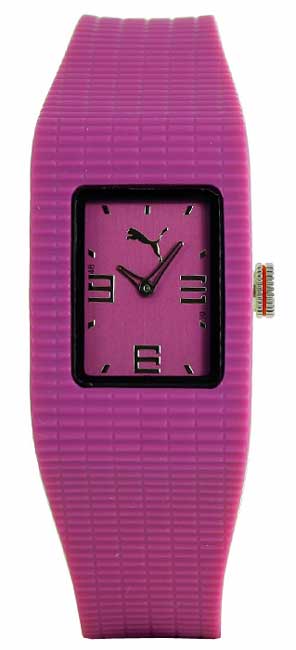 Puma Womens Vega Purple Rubber Watch  