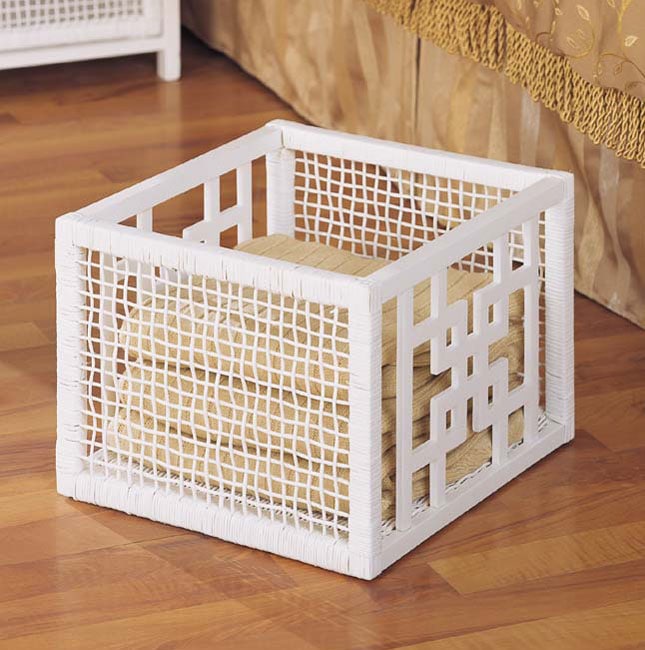 White Storage Basket  