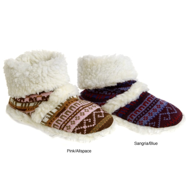 Mukluks Womens Fairisle Slippers  