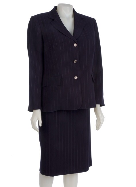 John Meyer Women's Plus Size Pinstripe Skirt Suit - Free Shipping Today ...