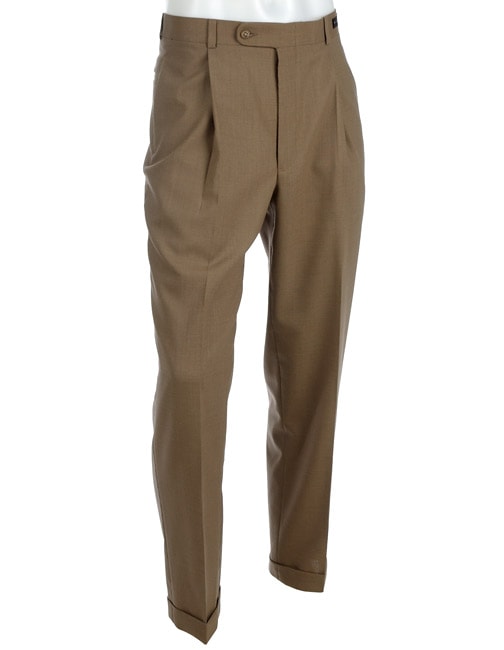 Claiborne Mens Khaki Dress Trousers  