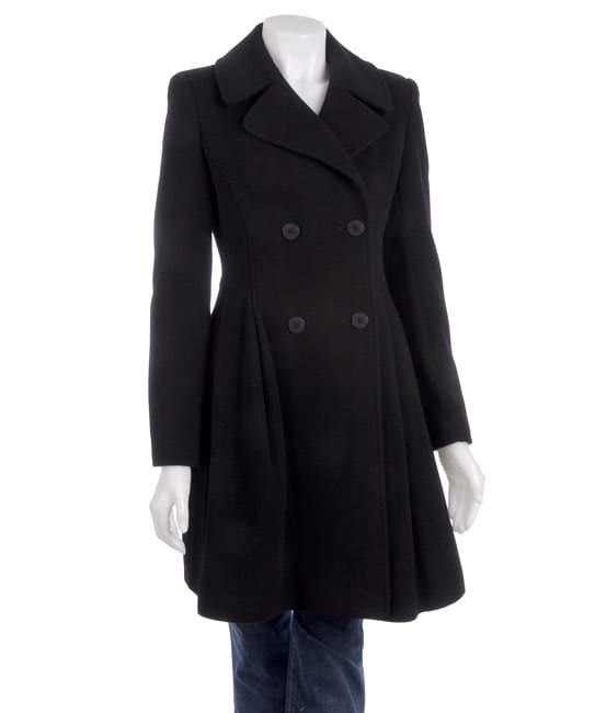 DKNY Women's Black Skirt Bottom Overcoat - 11099370 - Overstock.com ...
