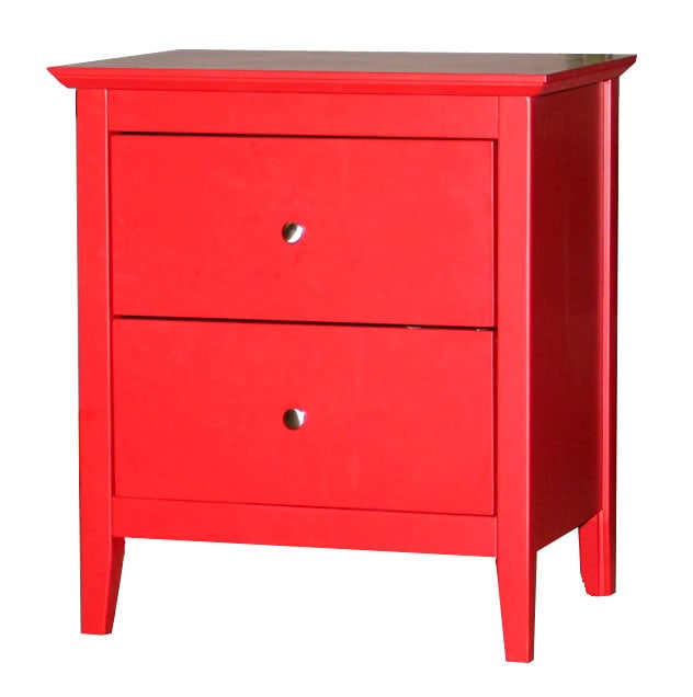 Kylie Red 2 drawer Night Stand  
