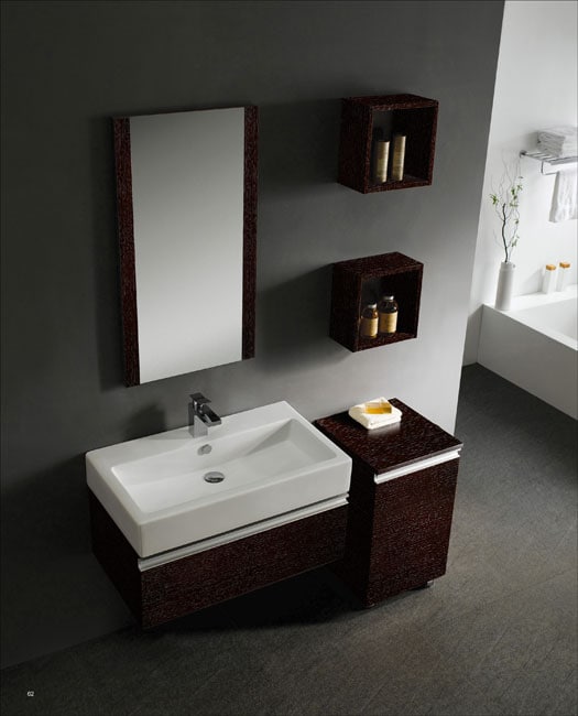 Vigo Avalon Wenge Bathroom Vanity Set  