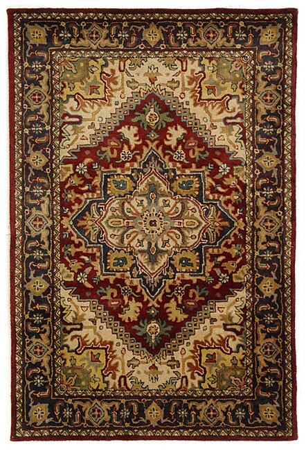 Safavieh Handmade Classic Heriz Red Wool Rug - 5' x 8'