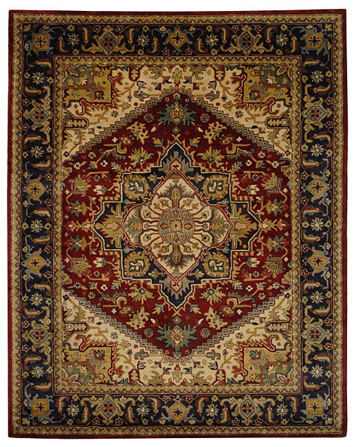 Safavieh Handmade Classic Heriz Red Wool Rug - 9'6 x 13'6