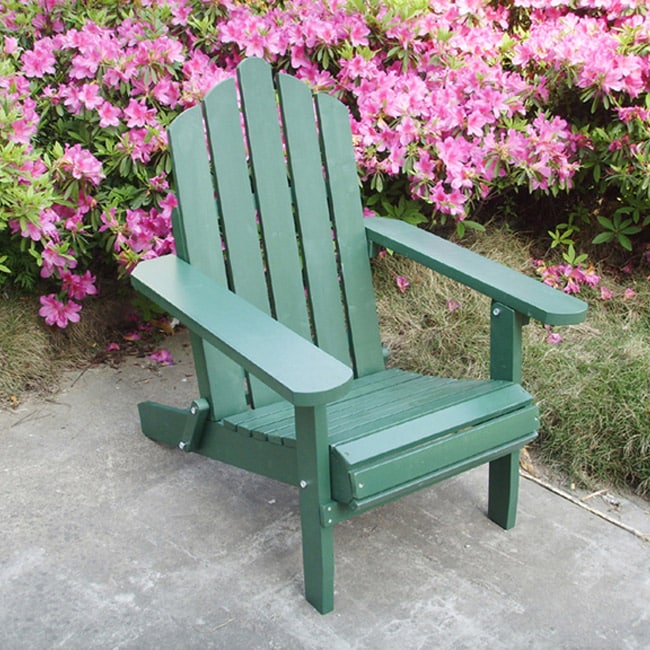 Green Adirondack Lawn Chair  