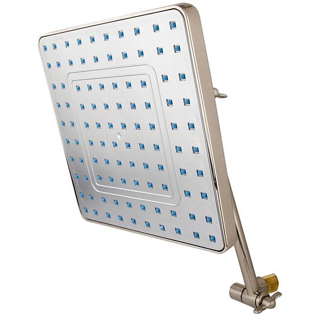 Kingston Brass Fortress Satin Nickel Rainfall 8-inch Showerhead