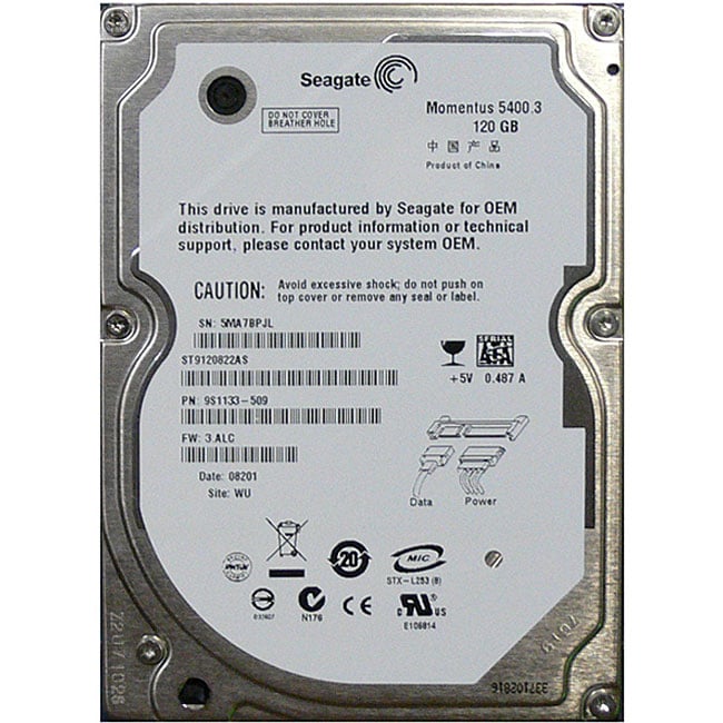   Momentus 5400.3 120GB Laptop Hard Drive   ST9120822AS  