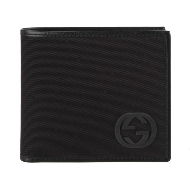 Gucci Mens Bi fold Canvas Wallet  