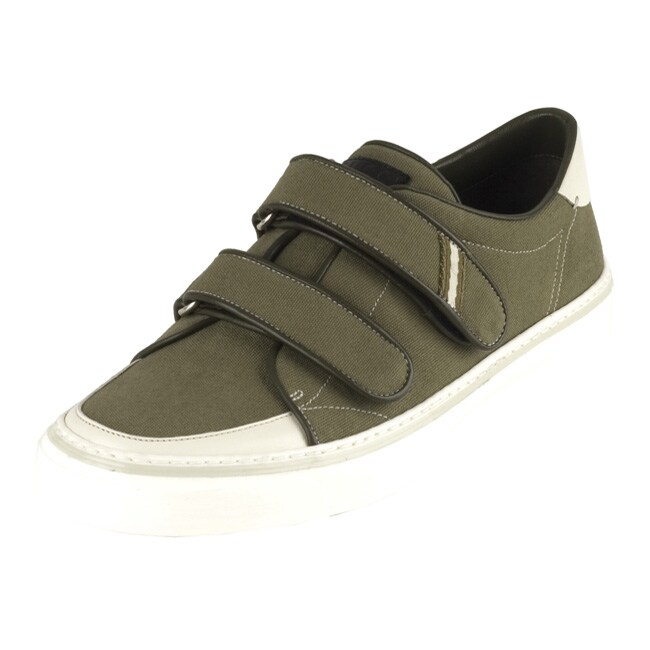 Gucci Green Canvas Velcro Closure Sneakers Free Shipping Today