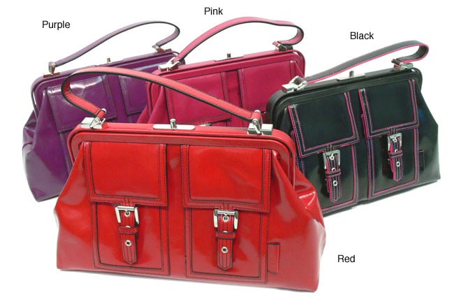 XOXO Charlotte Patent Leather Doctors Handbag  