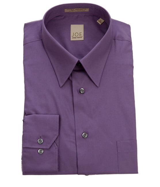 Joe by Joseph Abboud Mens Purple Rain Dress Shirt  