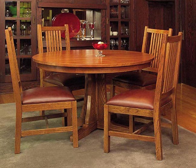 Mission Cherry Oak 5 piece Dining Set  