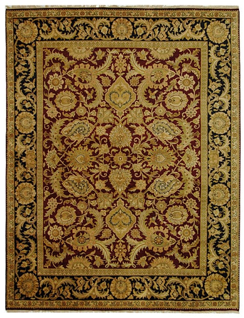 Safavieh Hand-knotted Burgundy/ Black Treasures Wool Rug - 8' x 10'