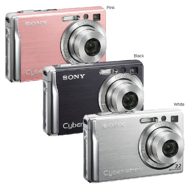 Sony DSC W80 Cyber Shot 7.2 MP Digital Camera (Refurbished 