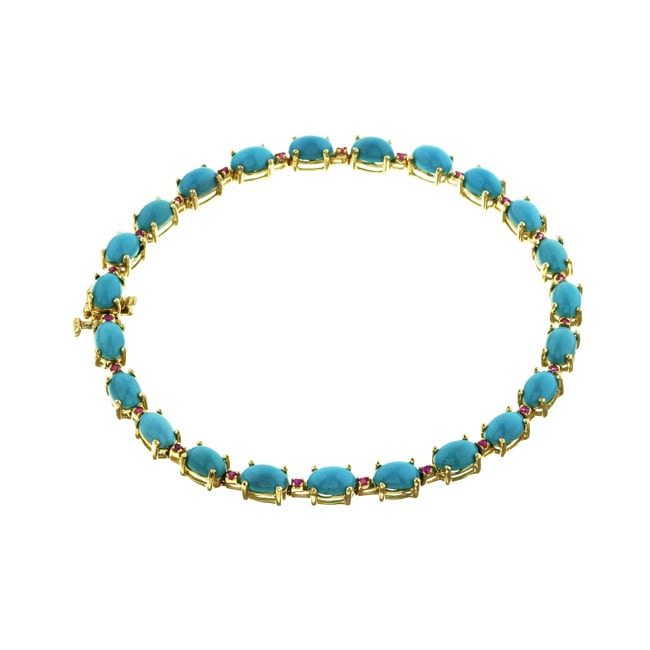 Encore by Le Vian 14k Gold Turquoise Sapphire Bracelet - 11174384 ...