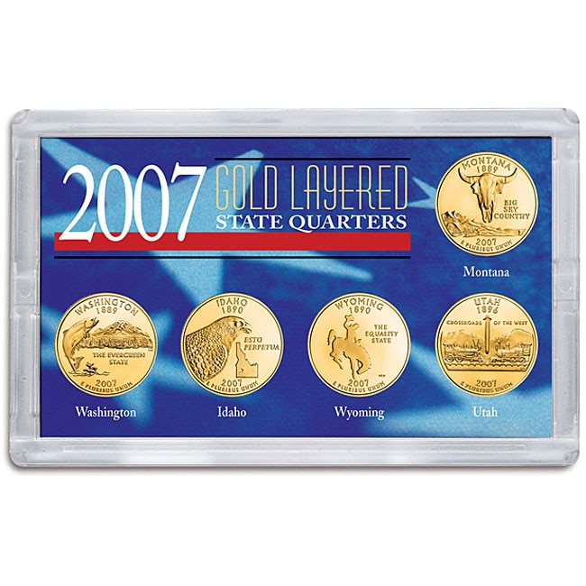 American Coin Treasures 2007 Gold layered State Quarters