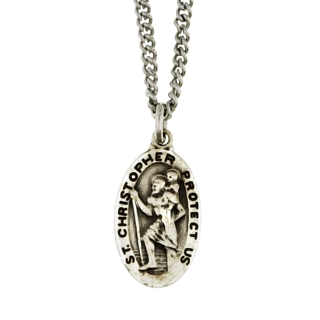 Sterling Silver Childs St. Christopher Necklace  