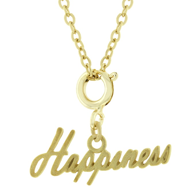 Kate Bisset Goldtone Happiness Charm Necklace