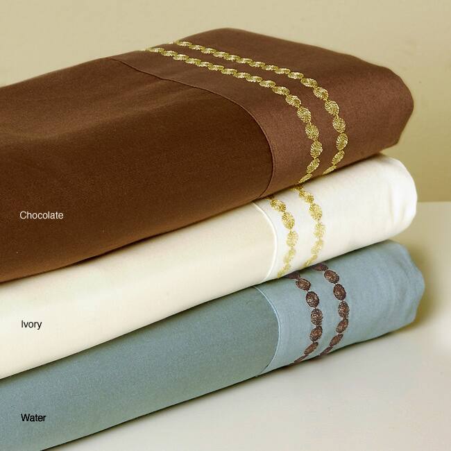 Embroidered Dot 300 Thread Count Sheet Set