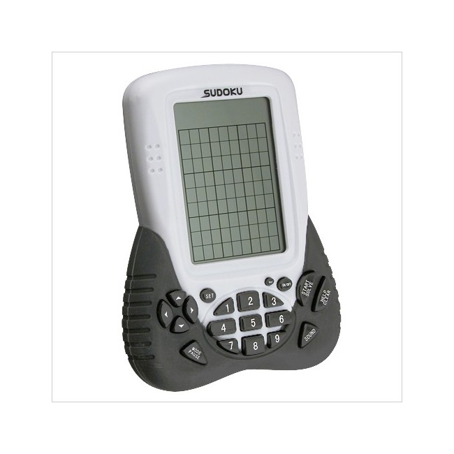 Portable Electronic Sudoku Handheld Game   Grey Handle  