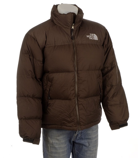 The North Face Men's Brown Nuptse Down Coat - Free Shipping Today ...