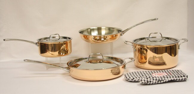 All purpose 7 piece Copper clad Cookware Set  