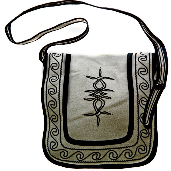 Solola Handmade Large Grey Handbag (Guatemala)  