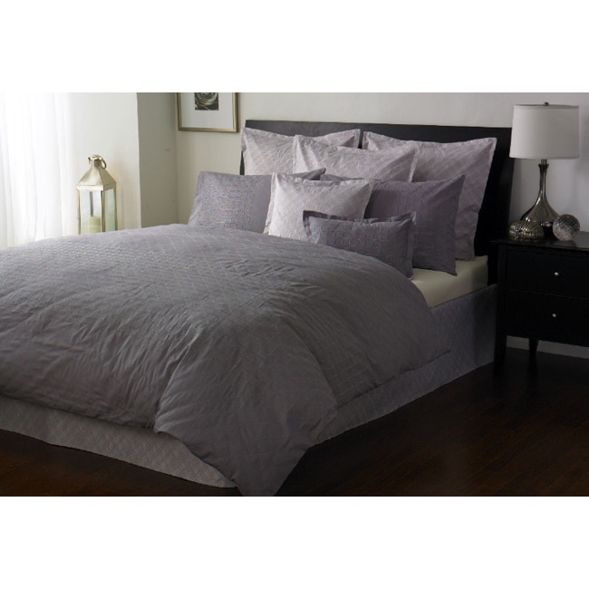 Shop Nicole Miller 'City Rhythms' Smoke Duvet Cover Set ...