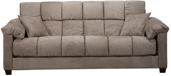 indendørs Maori Allieret Madras Gray Sage Green Microfiber Futon Sofa Bed - Overstock - 3108409