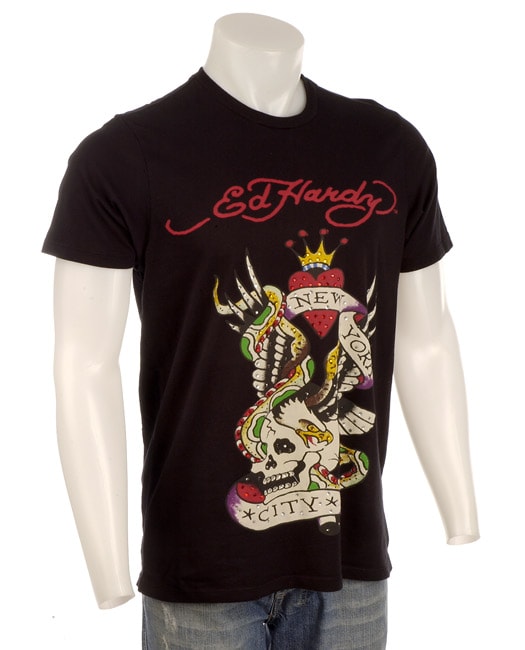 Ed Hardy Mens New York City Short sleeve Shirt  