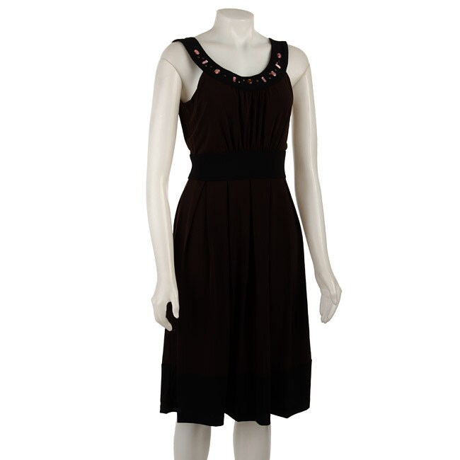 Jonathan Martin Women's Jewel Neckline Dress - 11254866 - Overstock.com ...