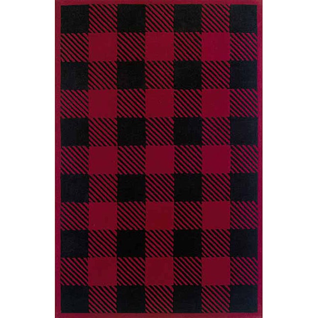 Woolrich Red Black Buffalo Check Wool Rug 3 6 X 5 Free Woolrich Red Black Buffalo Check Wool Rug 3 X27
