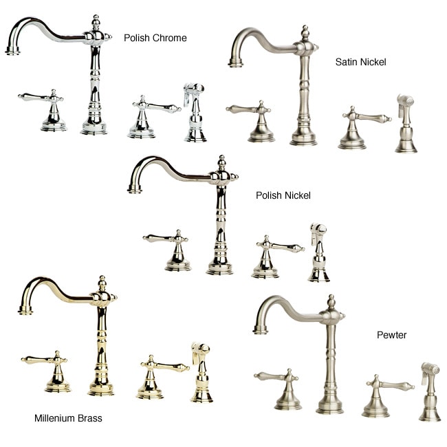 Giagni Widespread Kitchen Faucet with Spray