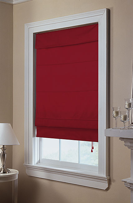 roman burgundy shade 36 blinds shades window twill extra overstock