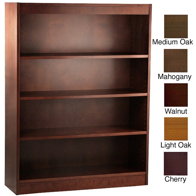 Shop Ergocraft Laguna 4Shelf Wood Veneer Bookcase Free Shipping