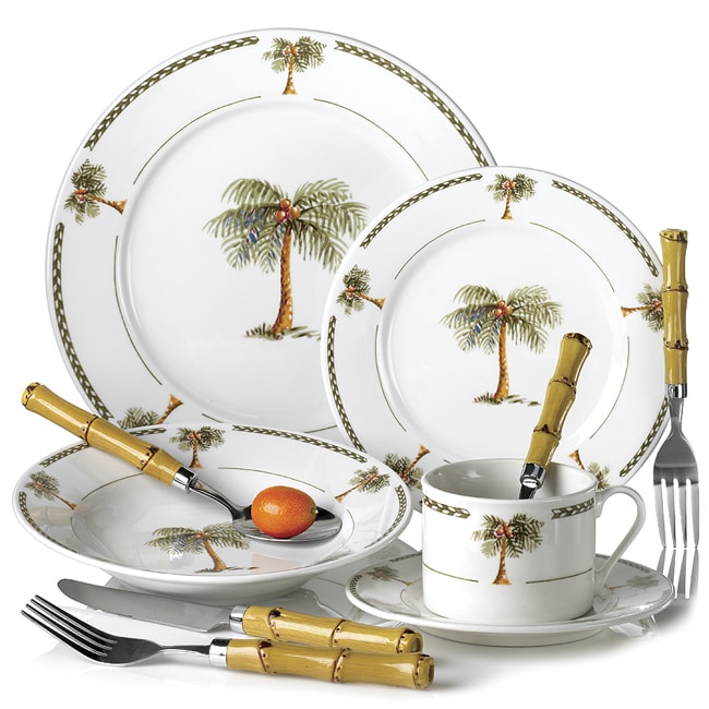 Gibson Bahama Dinnerware and Flatware Set  